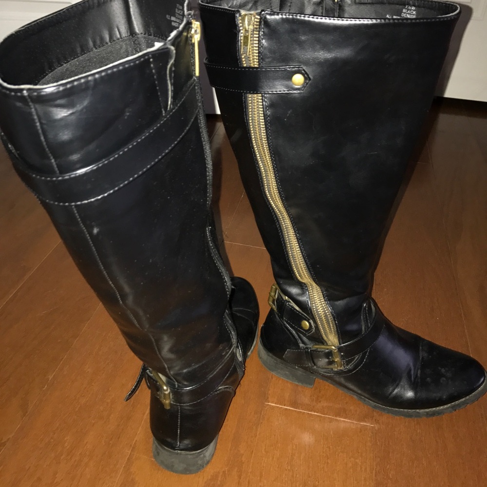 Tall black boots